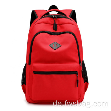 2022 Customized Stylish Red Teenager Buchtasche verschiedene Schulbeutel -Rucksäcke für Kid Girl